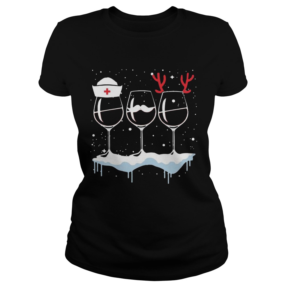 Wine Nurse Christmas Classic Ladies