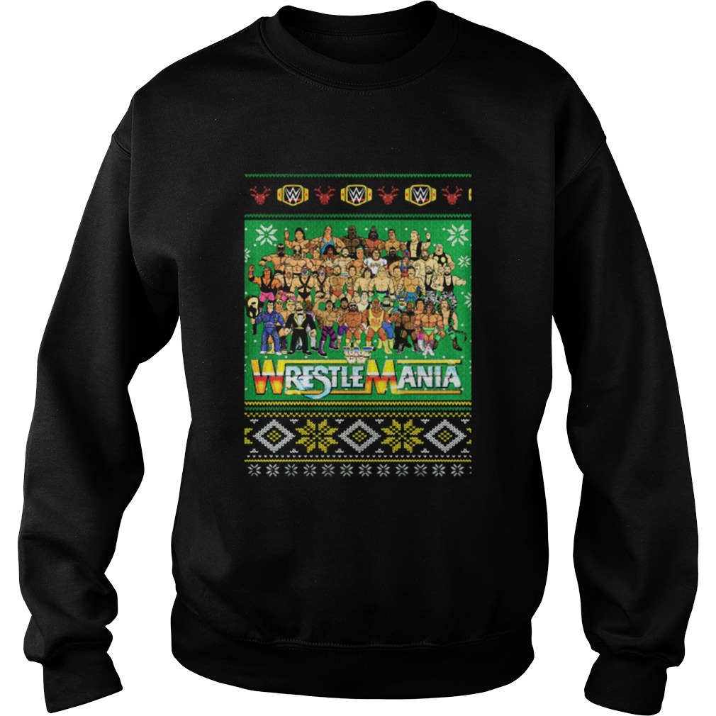 WrestleMania 3D Christmas Sweatshirt