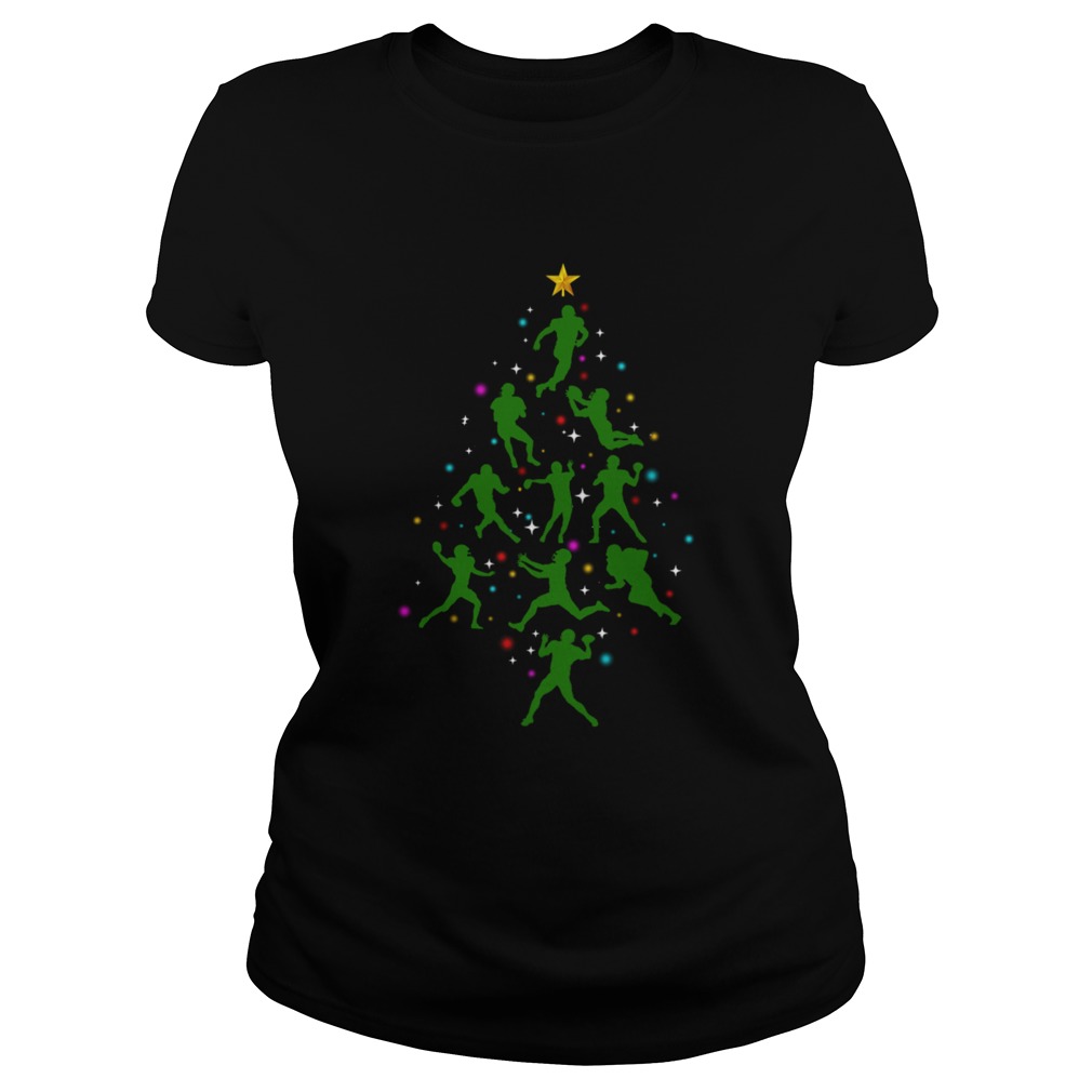 Xmas American Football Christmas Tree Classic Ladies