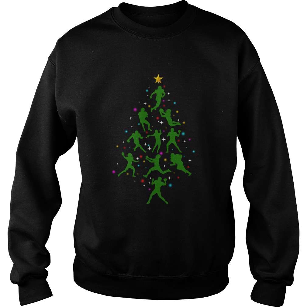 Xmas American Football Christmas Tree Sweatshirt