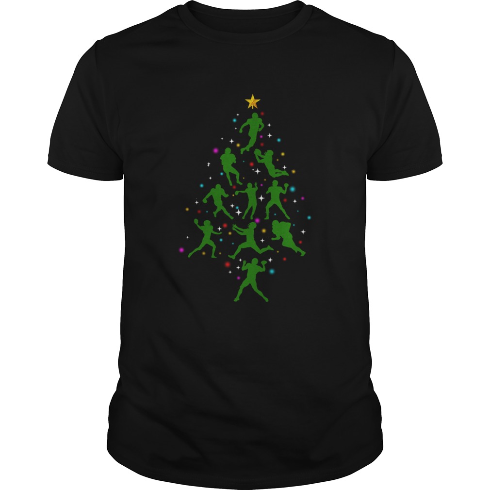 Xmas American Football Christmas Tree shirt