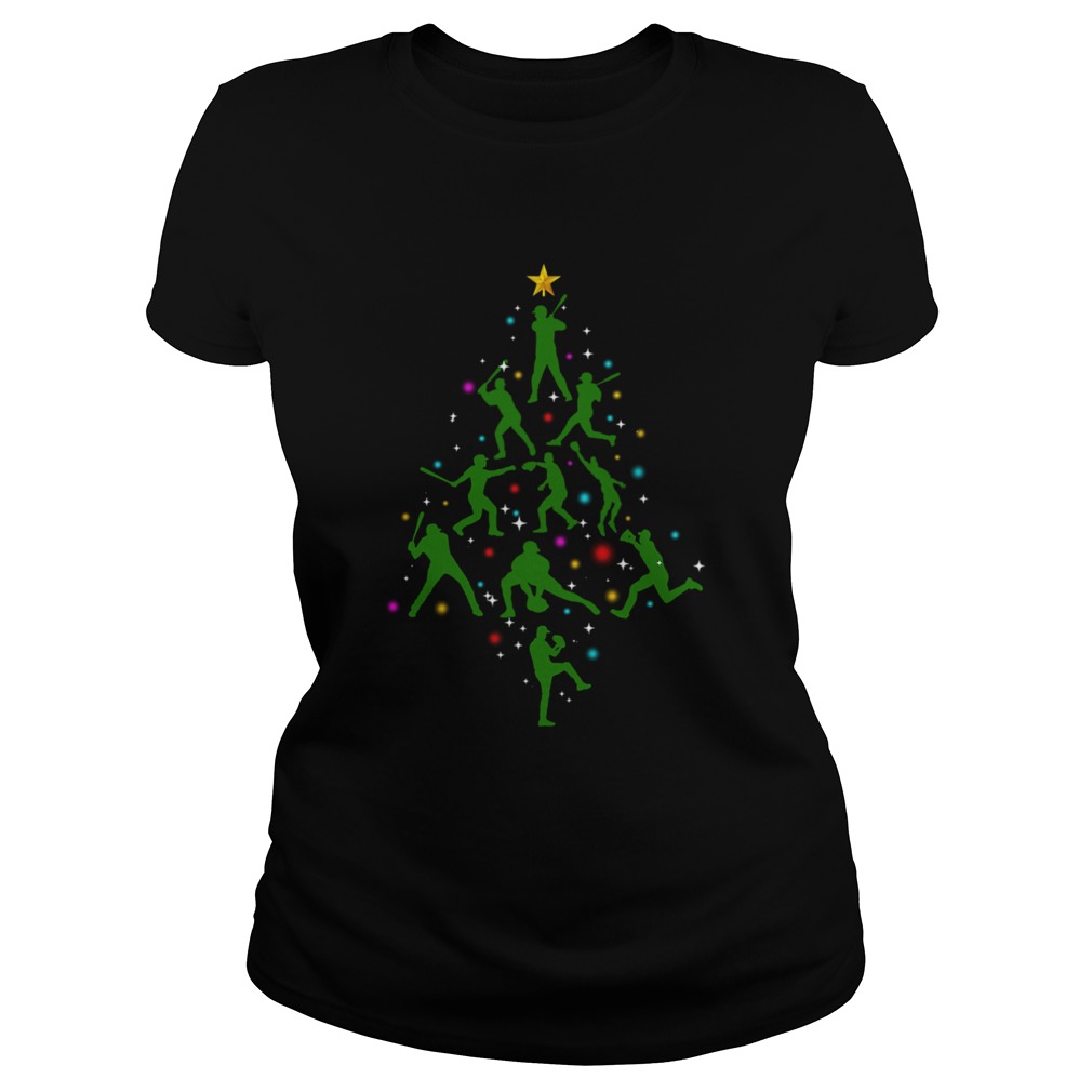 Xmas Baseball Christmas Tree Classic Ladies