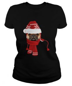 let it snow Pug Dog  Classic Ladies