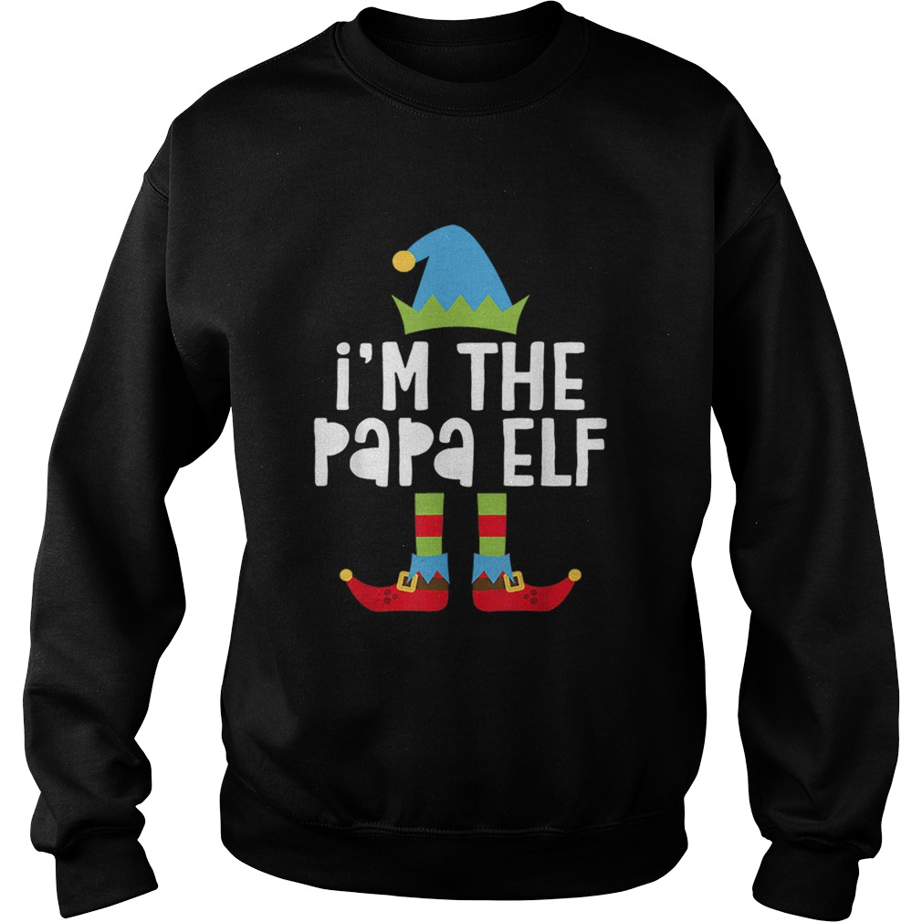 m The Papa Elf Matching Christmas Costume Sweatshirt