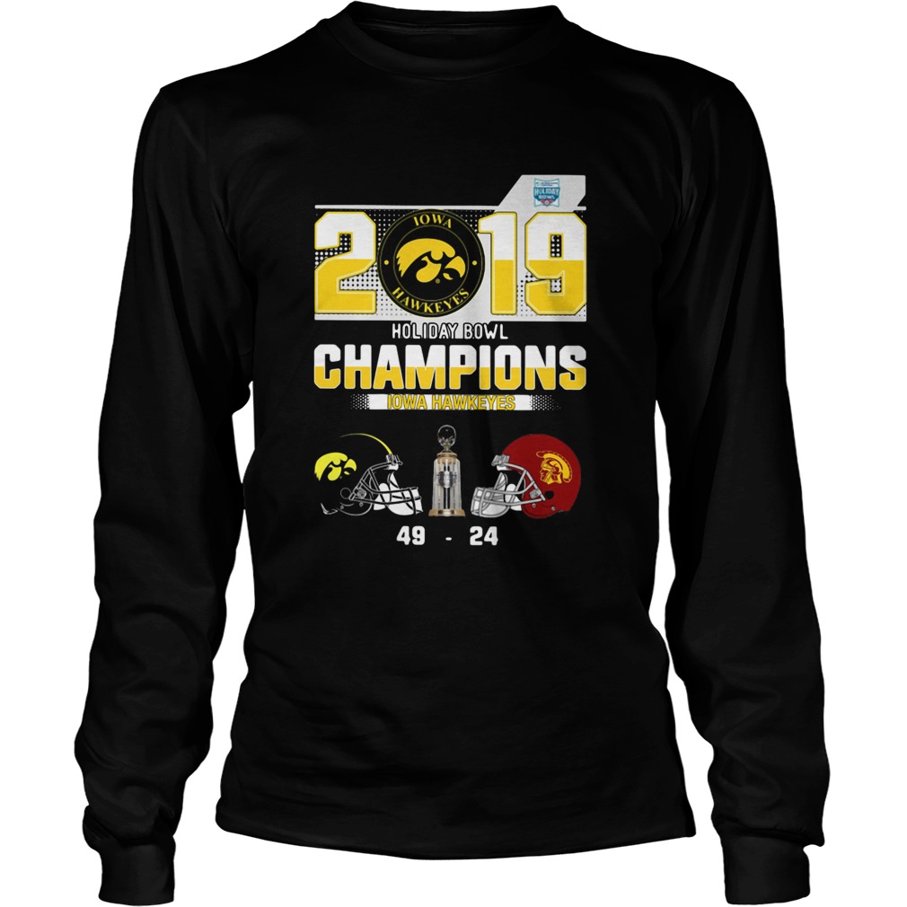 2019 Holiday Bowl Champions Iowa Hawkeyes LongSleeve