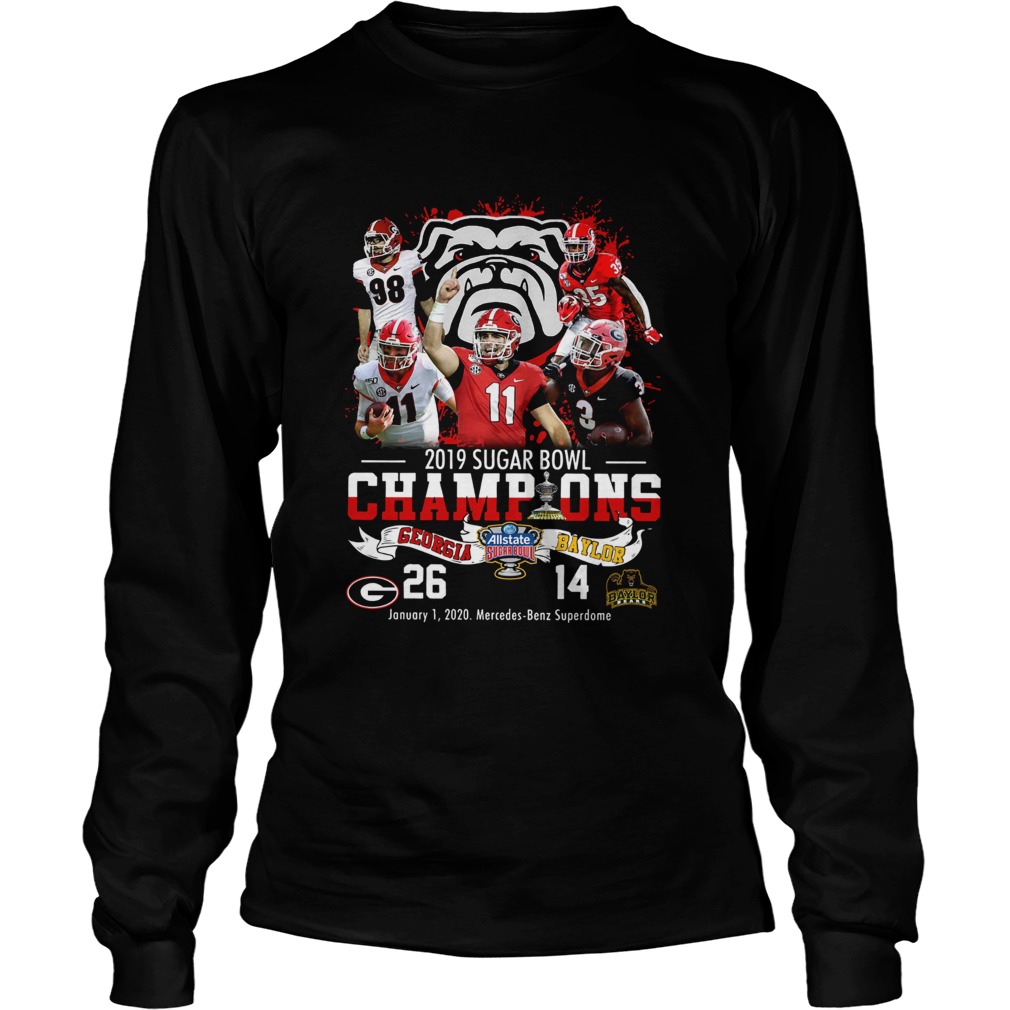 2019 Sugar Bowl Champions Georgia Bulldogs Baylor Bears LongSleeve