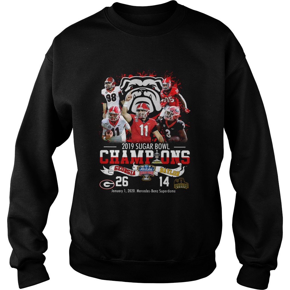 2019 Sugar Bowl Champions Georgia Bulldogs Baylor Bears Sweatshirt