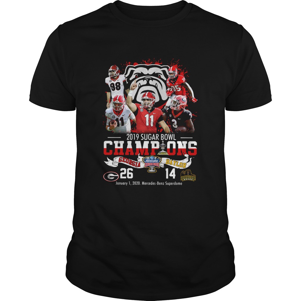 2019 Sugar Bowl Champions Georgia Bulldogs Baylor Bears shirt