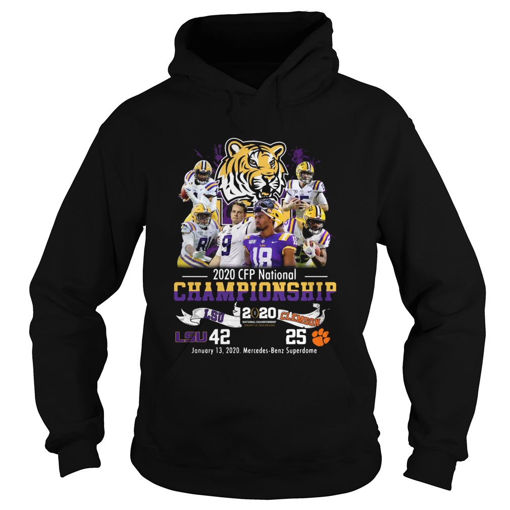 2020 CFP National Championship LSU 42 Clemson 25 Hoodie