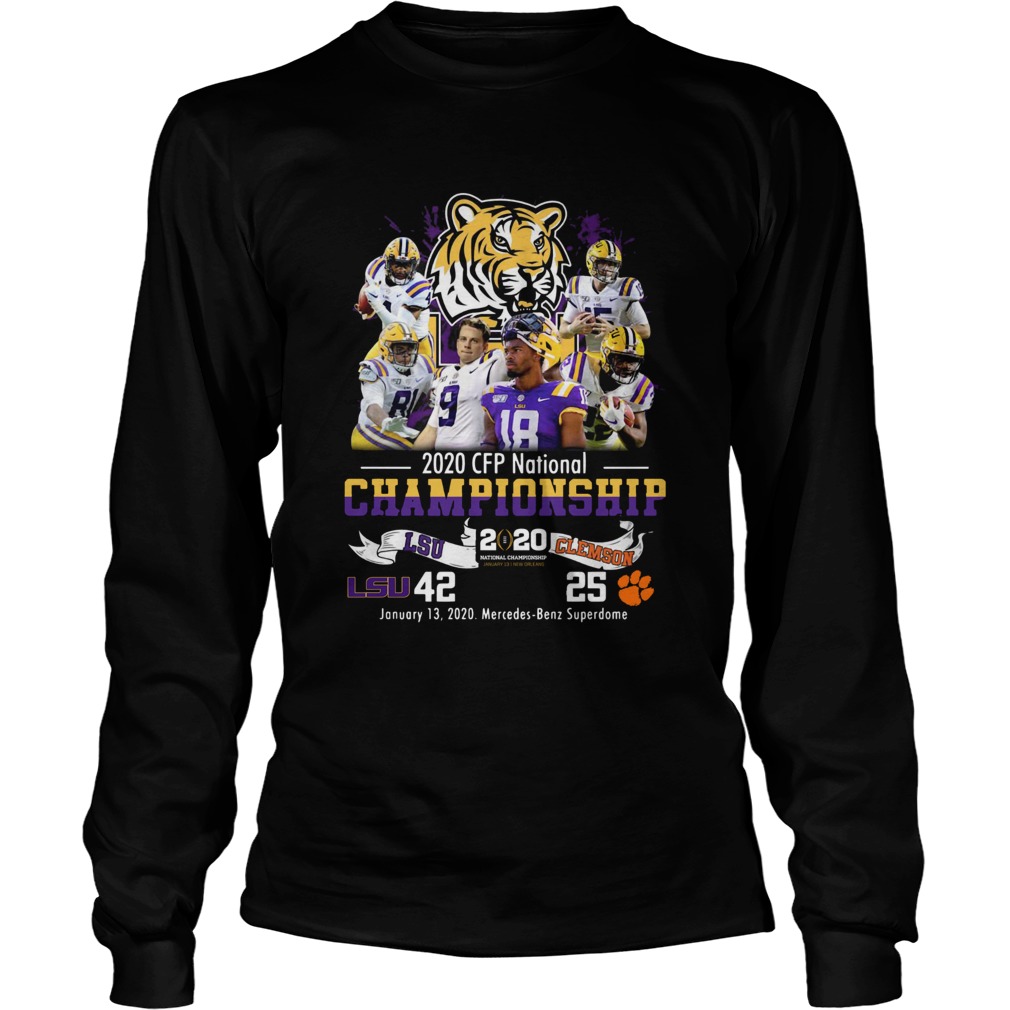 2020 CFP National Championship LSU 42 Clemson 25 LongSleeve