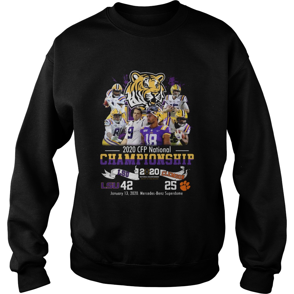 2020 CFP National Championship LSU 42 Clemson 25 Sweatshirt