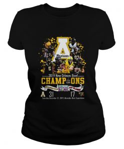 Appalachian State Mountaineers 2019 New Orleans Bowl Champions  Classic Ladies