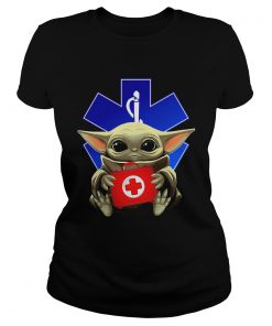 Baby Yoda And Paramedic  Classic Ladies