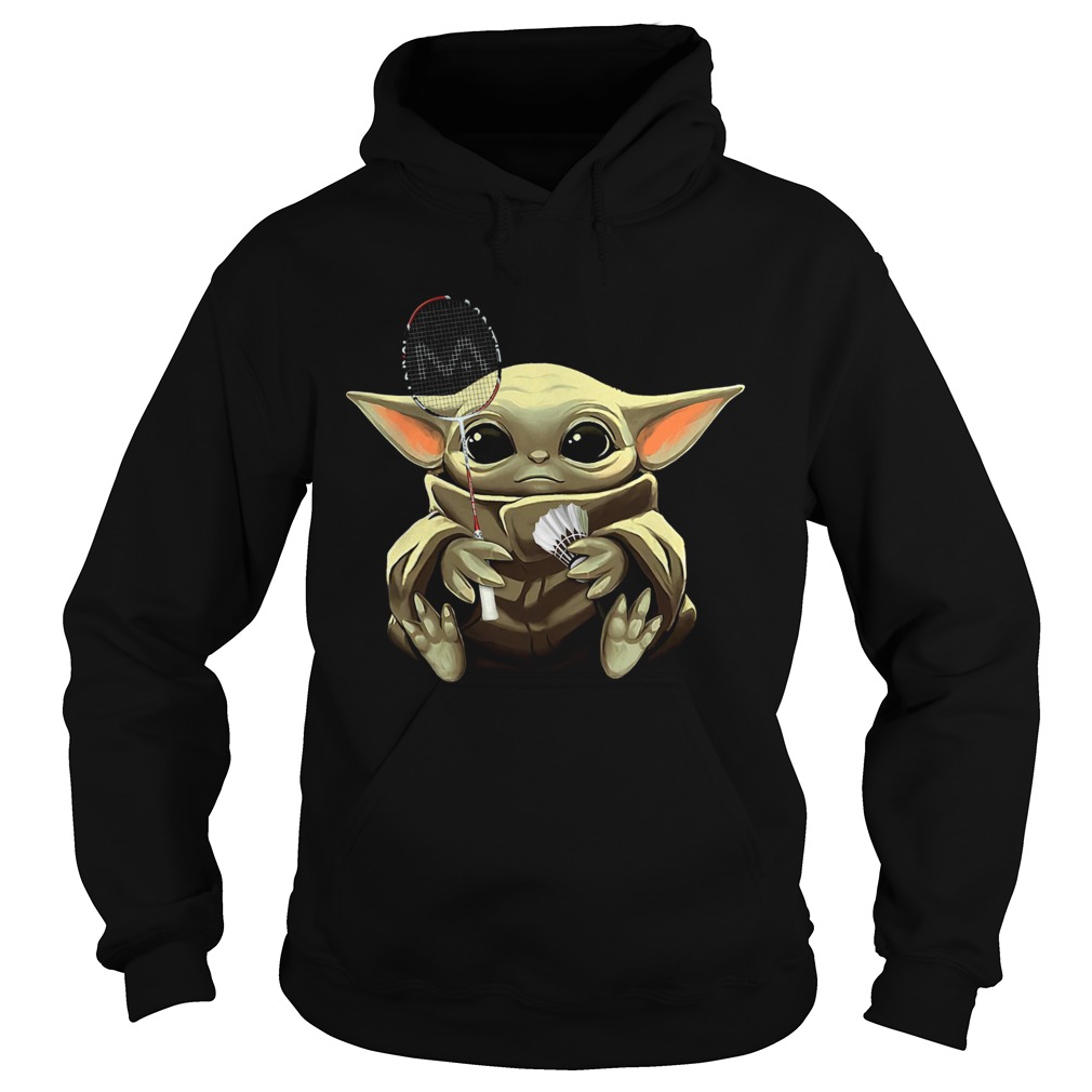 Baby Yoda Badminton Hoodie