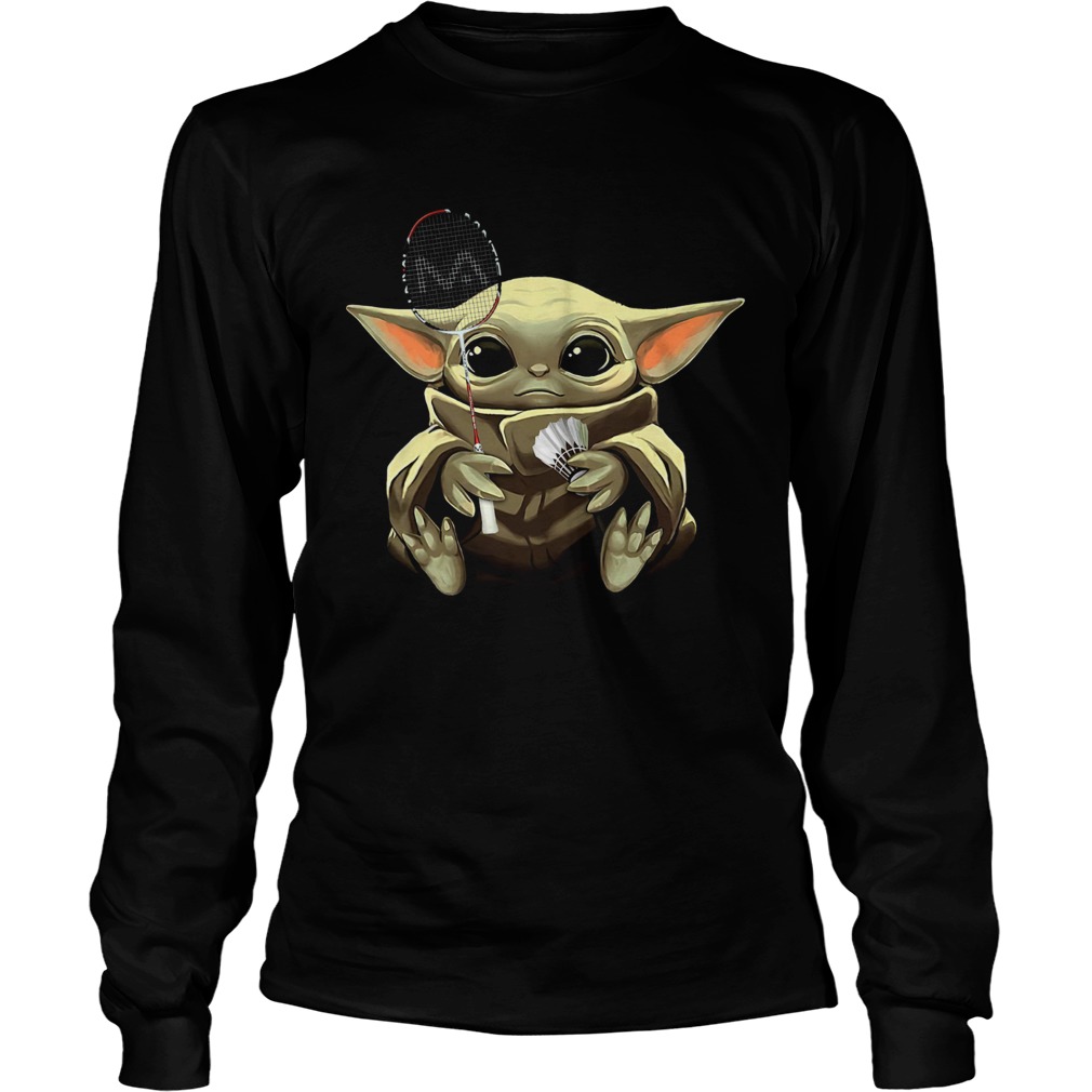 Baby Yoda Badminton LongSleeve