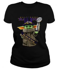 Baby Yoda Baltimore Ravens Cup  Classic Ladies