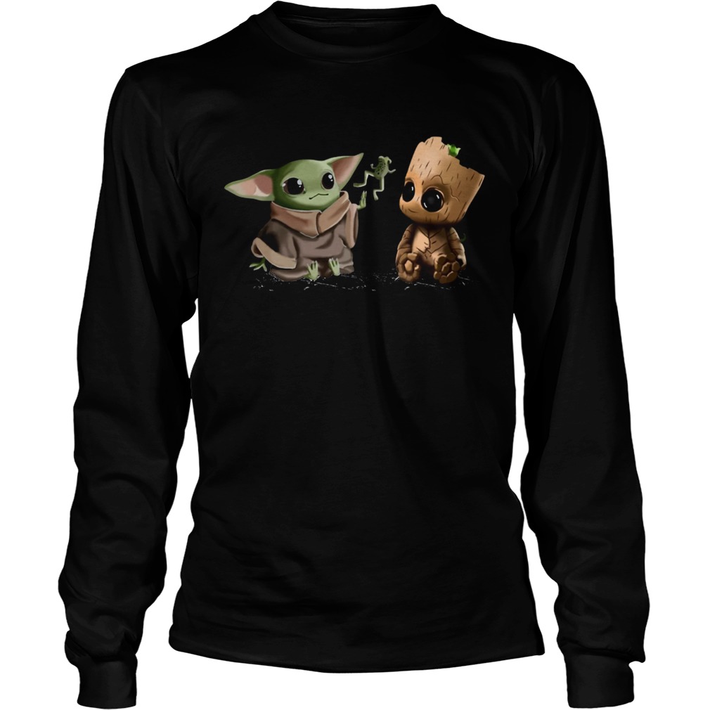 Baby Yoda Frog and Groot LongSleeve