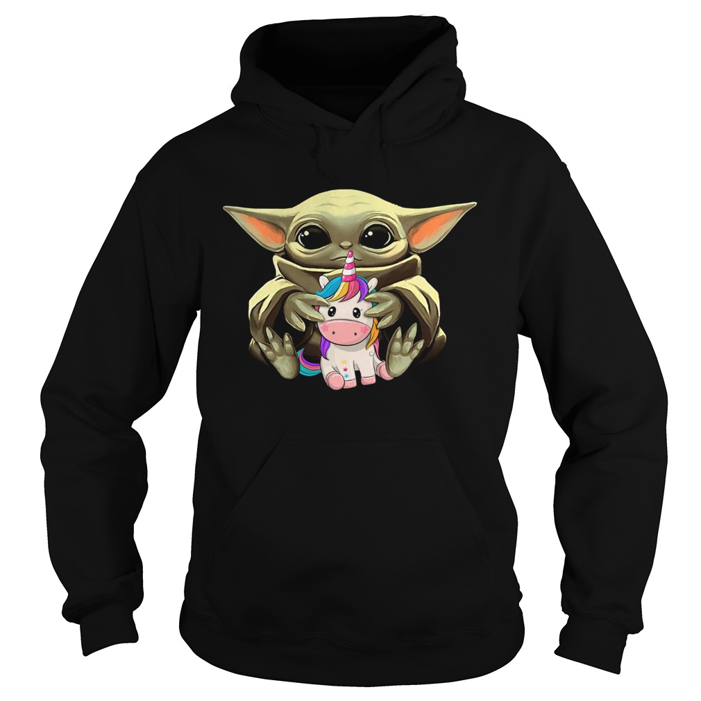 Baby Yoda HUg Unicorn Hoodie