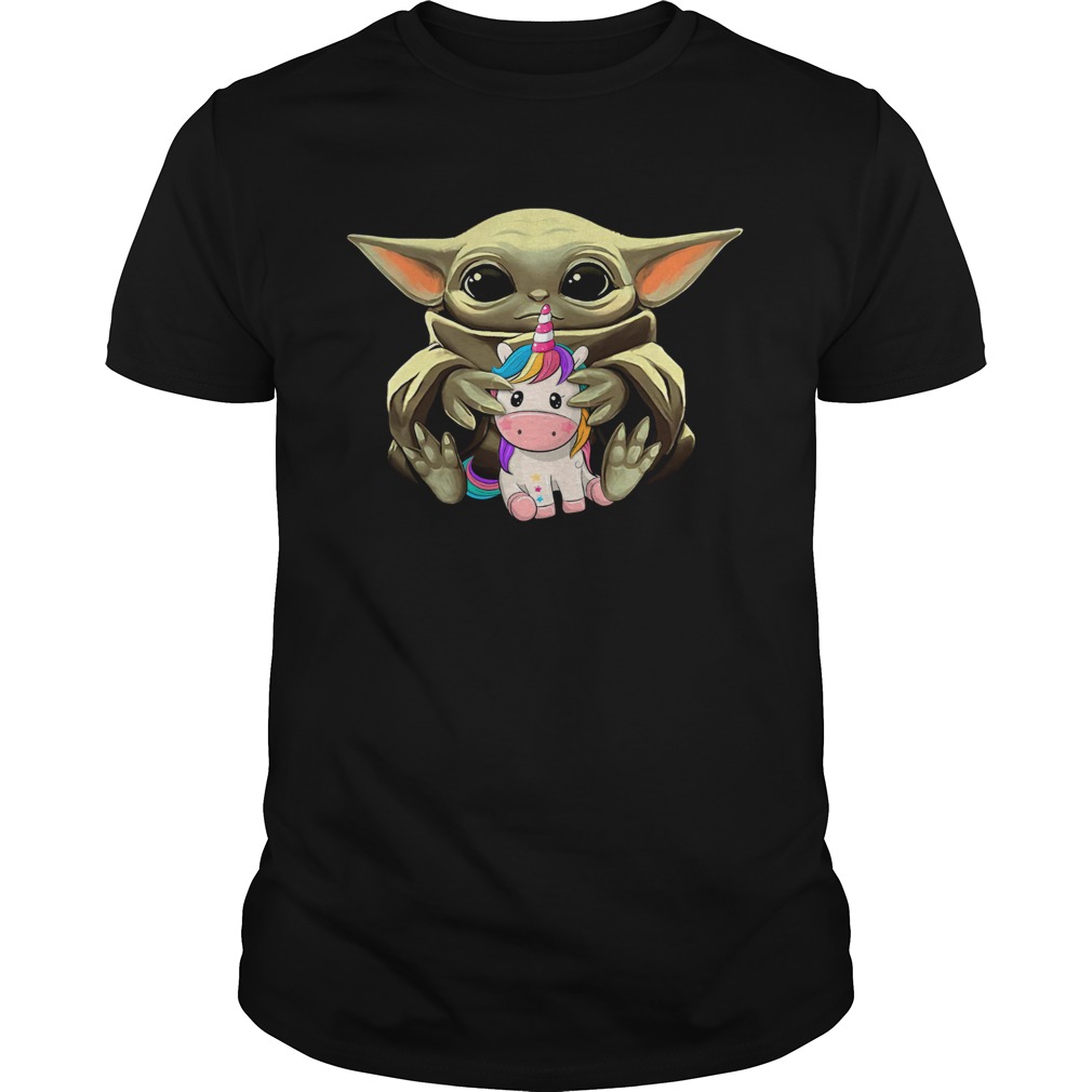 Baby Yoda HUg Unicorn shirt