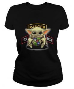 Baby Yoda Hug 75th Ranger Regiment  Classic Ladies