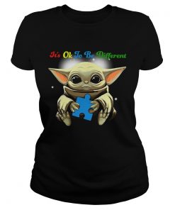 Baby Yoda Hug Autism Its Oh To Be Different  Classic Ladies