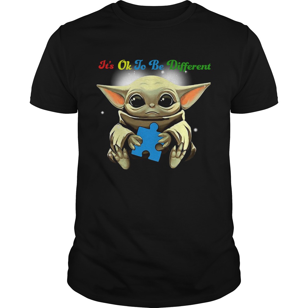 Baby Yoda Hug Autism Its Oh To Be Different shirt