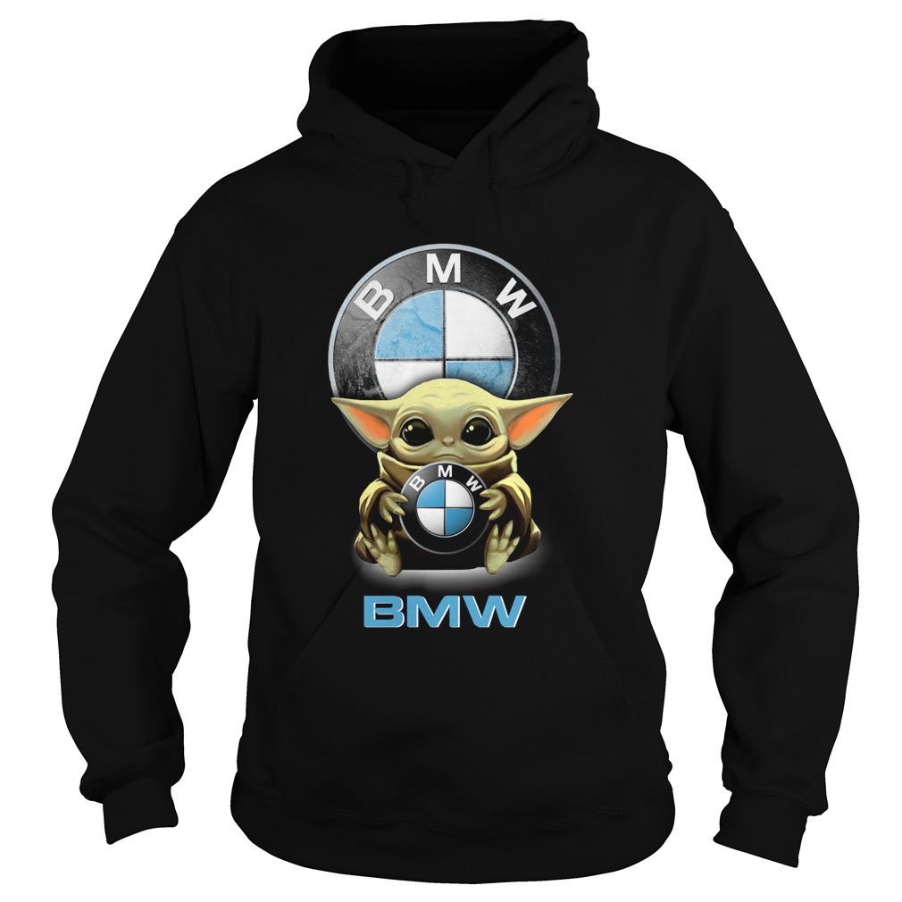 Baby Yoda Hug BMW Hoodie