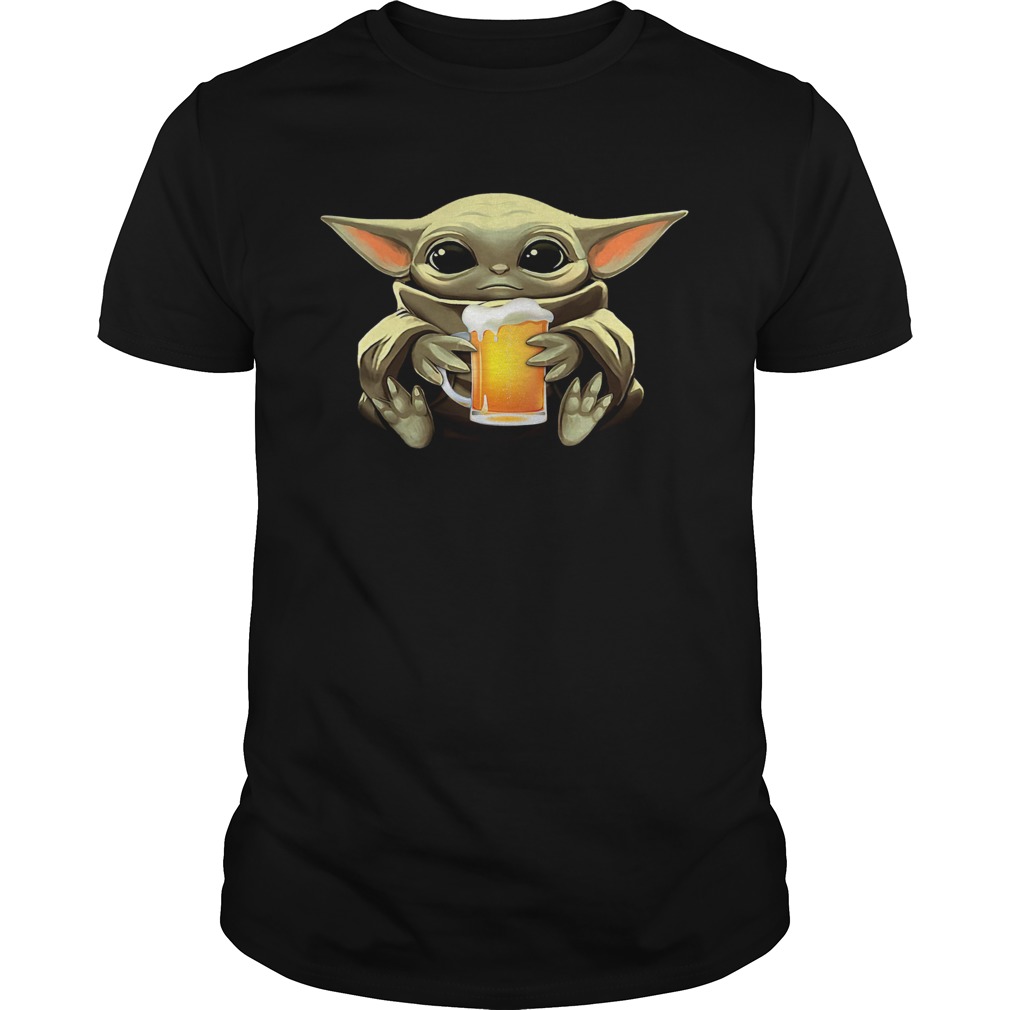 Baby Yoda Hug Beer shirt