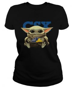 Baby Yoda Hug CSX Corporation  Classic Ladies