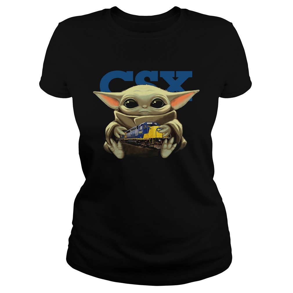 Baby Yoda Hug CSX Corporation Classic Ladies