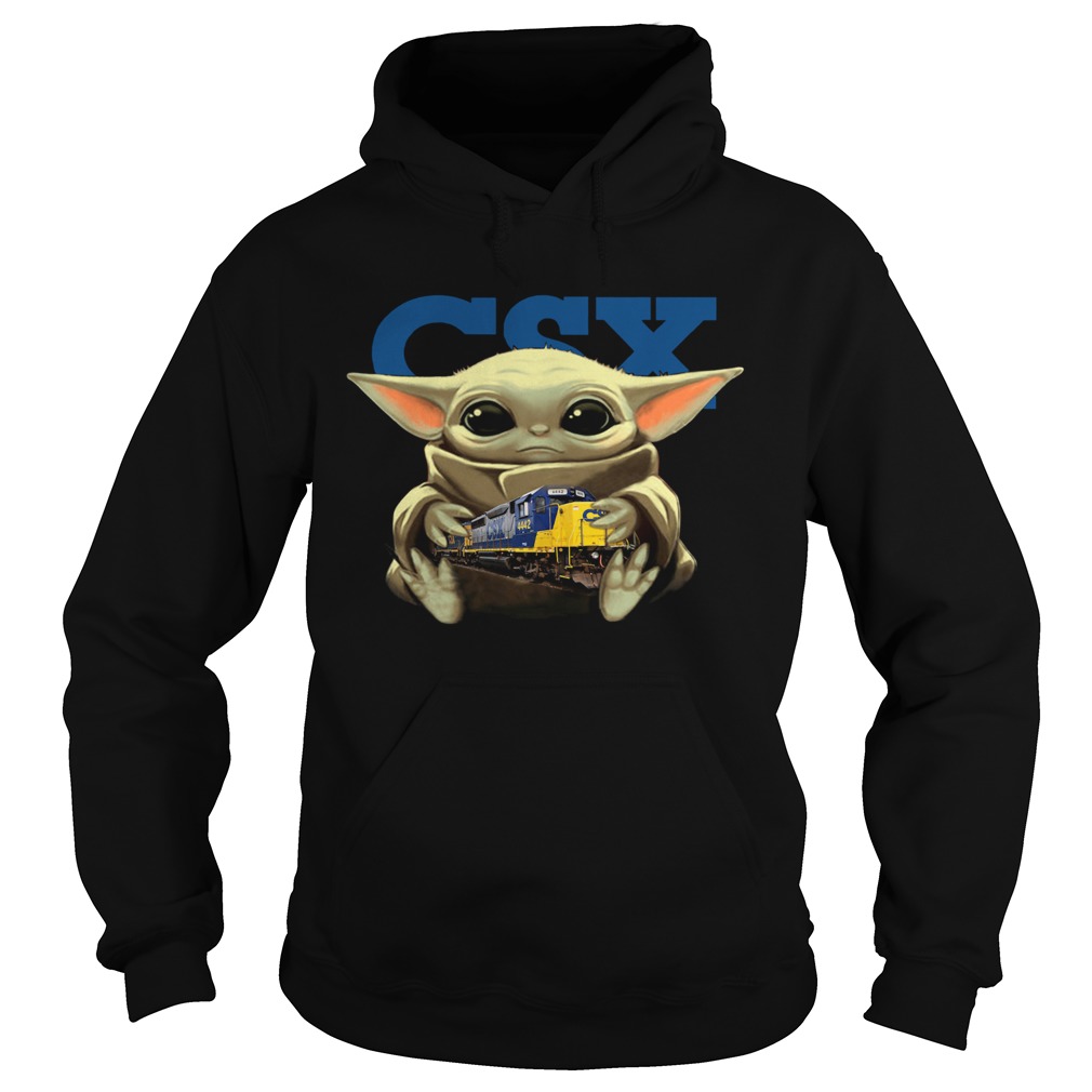 Baby Yoda Hug CSX Corporation Hoodie