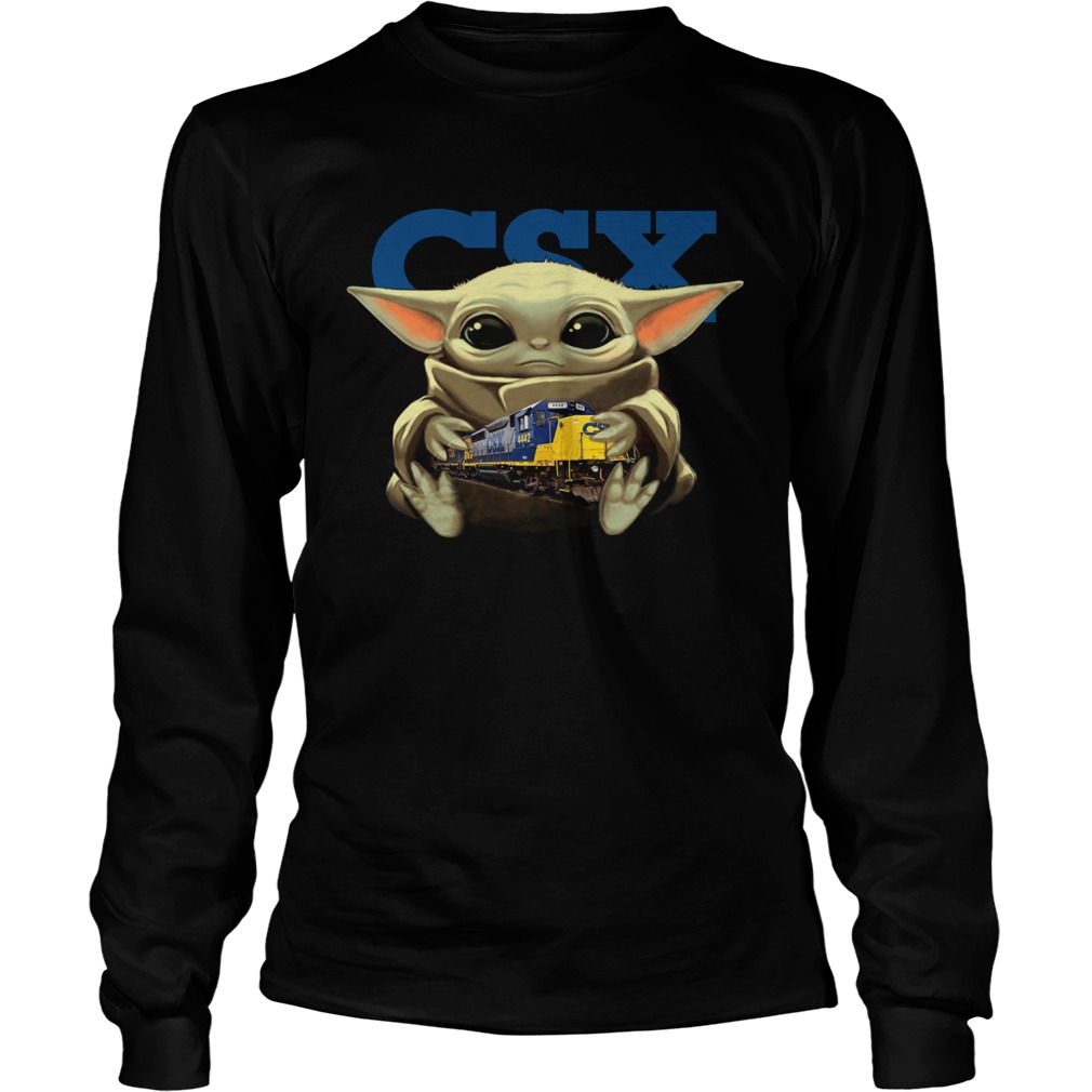 Baby Yoda Hug CSX Corporation LongSleeve