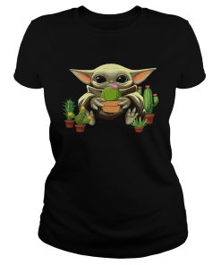 Baby Yoda Hug Cactus  Classic Ladies