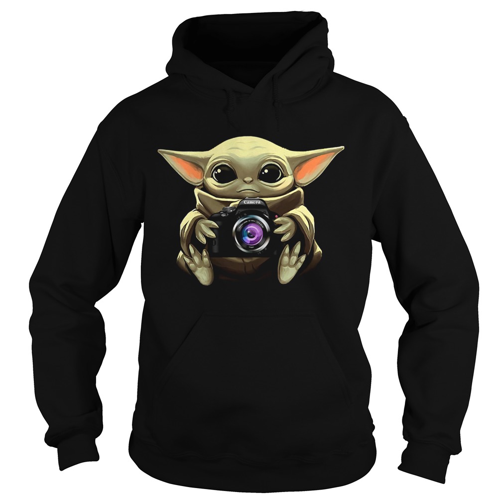 Baby Yoda Hug Camera Hoodie