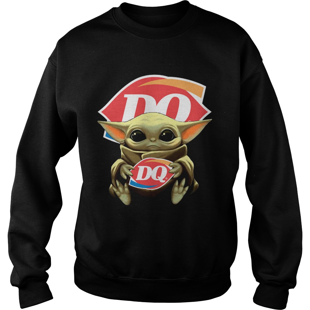 Baby Yoda Hug Dairy Queen Sweatshirt