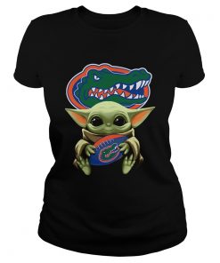 Baby Yoda Hug Florida Gators  Classic Ladies