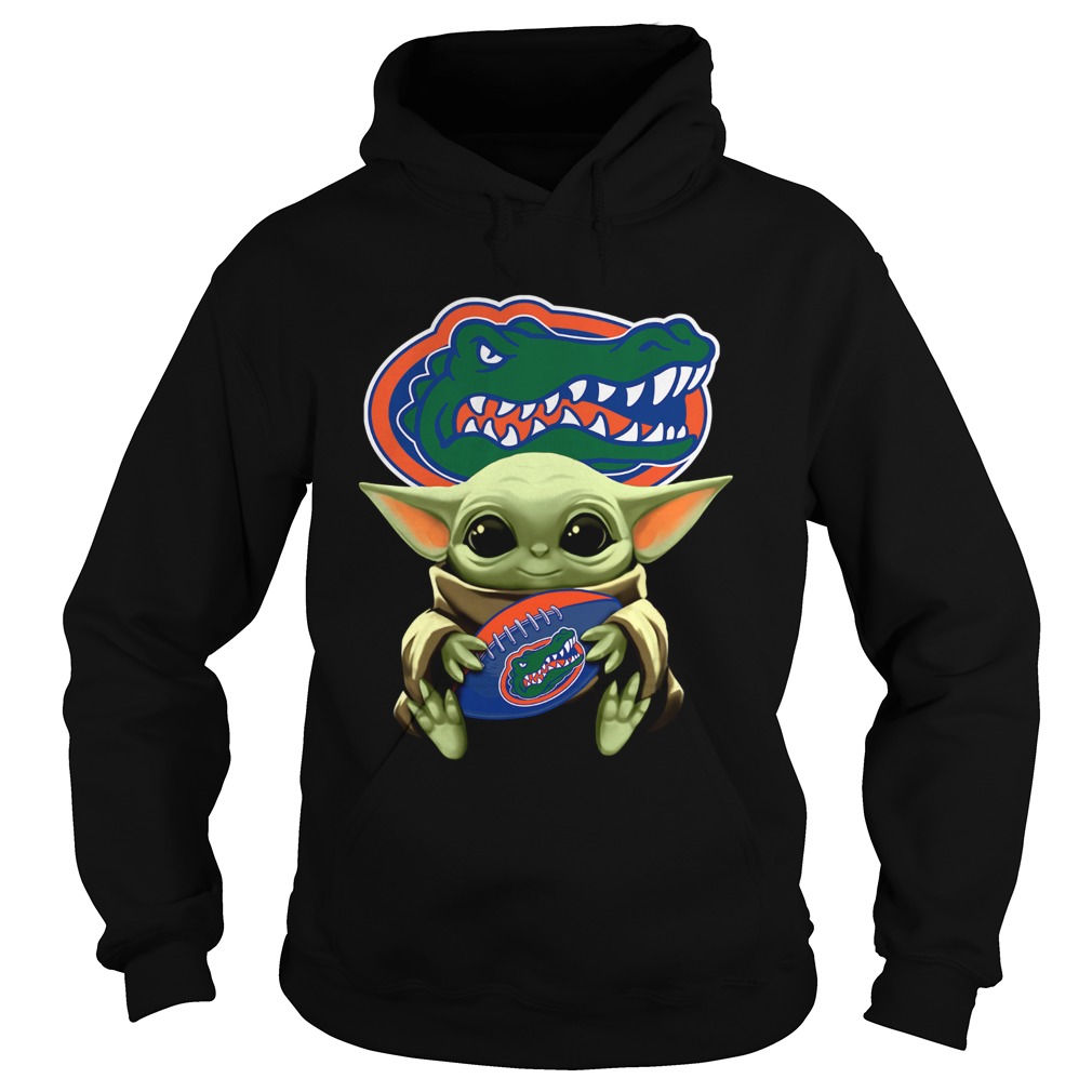 Baby Yoda Hug Florida Gators Hoodie