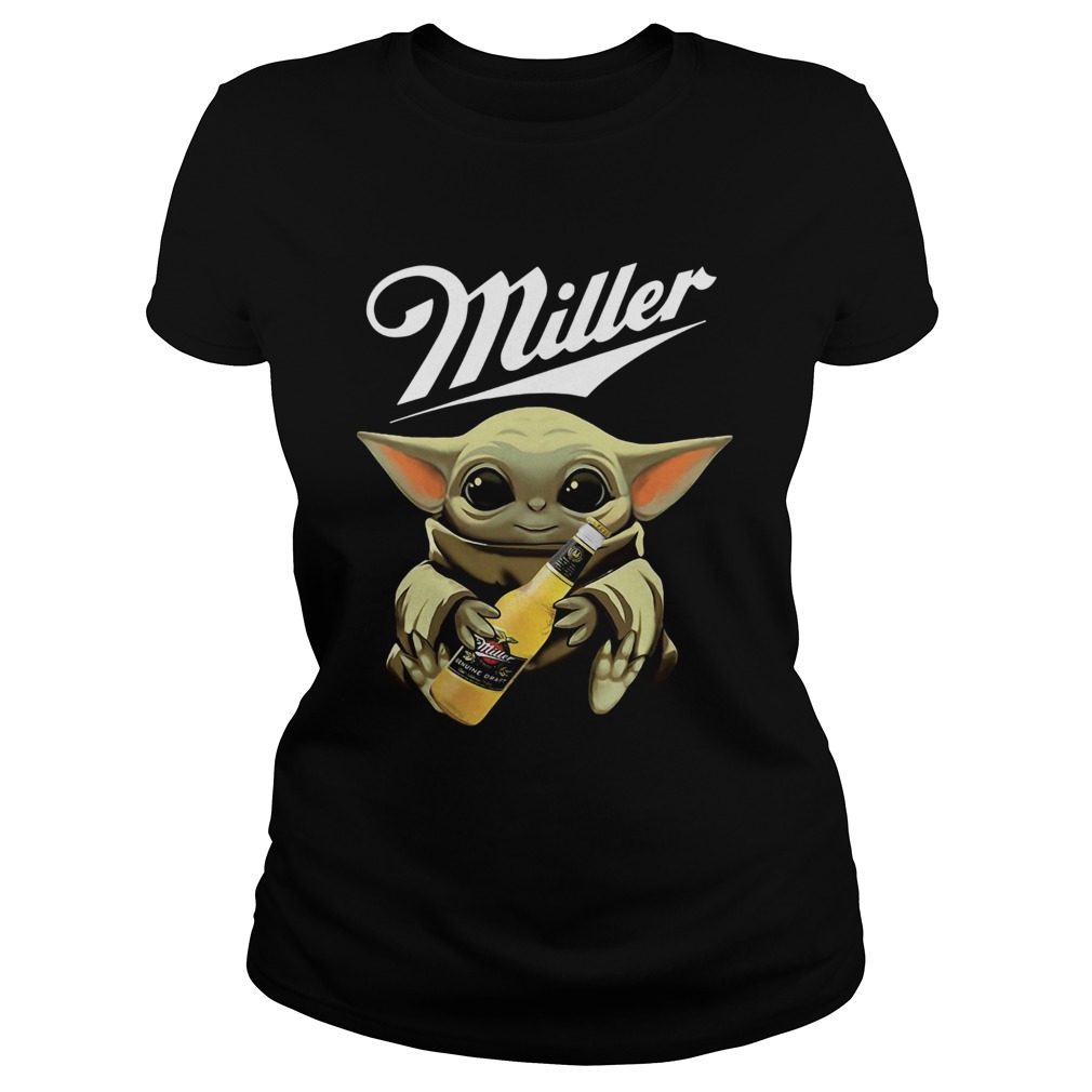 Baby Yoda Hug Miller Genuine Draft Classic Ladies