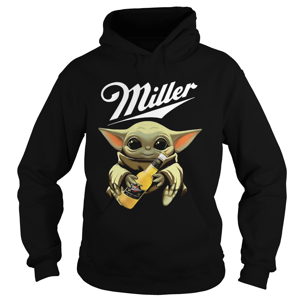 Baby Yoda Hug Miller Genuine Draft Hoodie