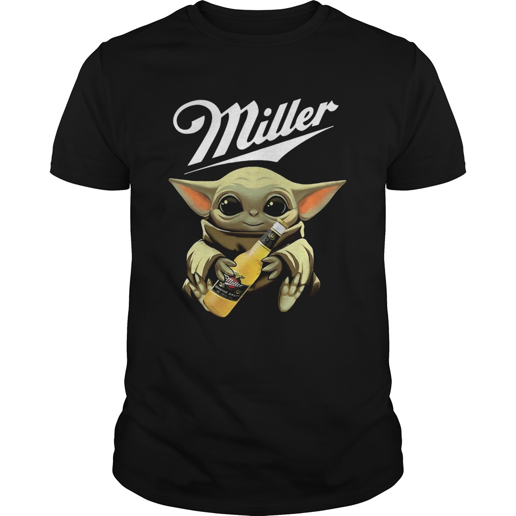 Baby Yoda Hug Miller Genuine Draft shirt