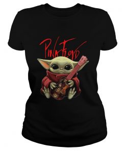 Baby Yoda Hug Pink Floyd Guitar  Classic Ladies