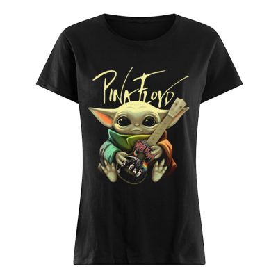 Baby Yoda Hug Pink Floyd ladies