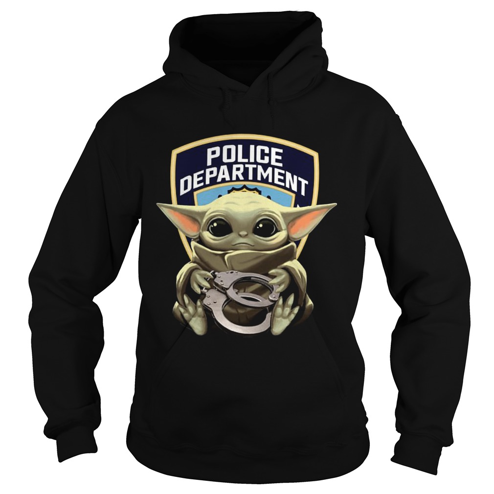 Baby Yoda Hug Police Department Hoodie