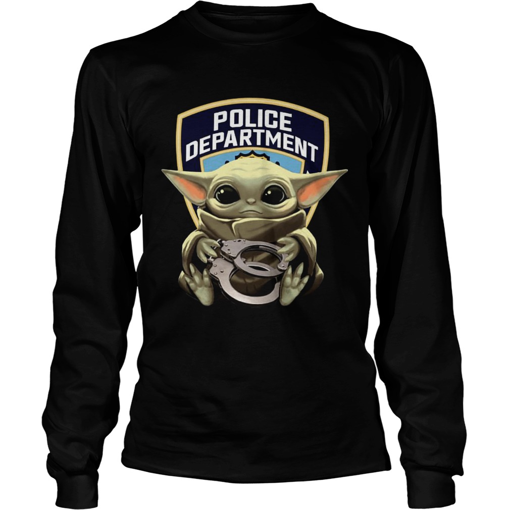 Baby Yoda Hug Police Department LongSleeve