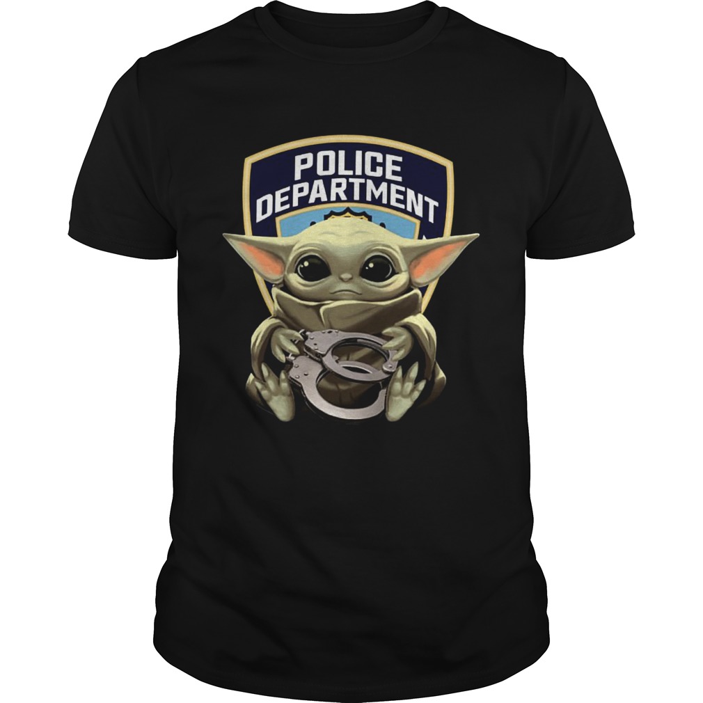 Baby Yoda Hug Police Department shirt