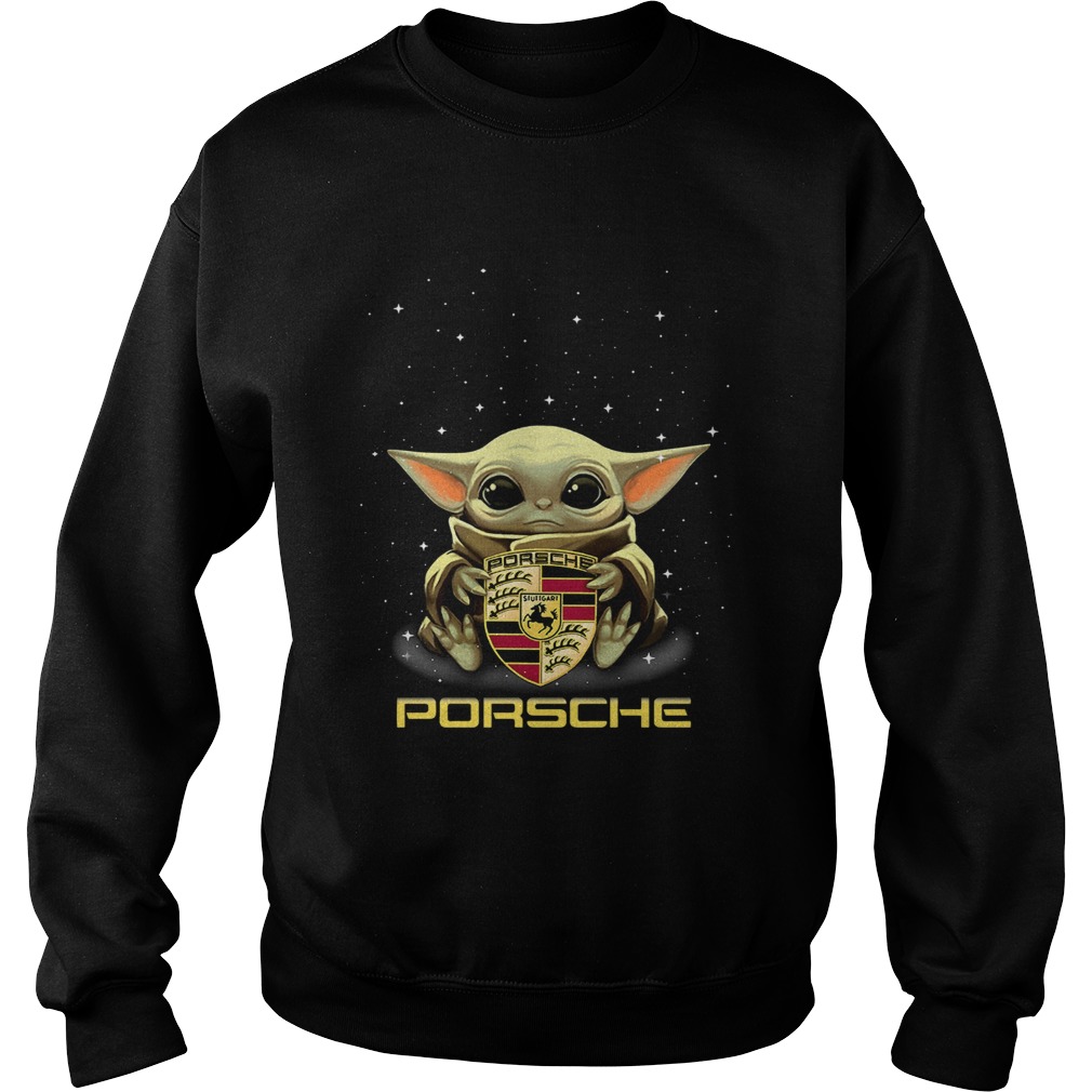 Baby Yoda Hug Porsche Sweatshirt