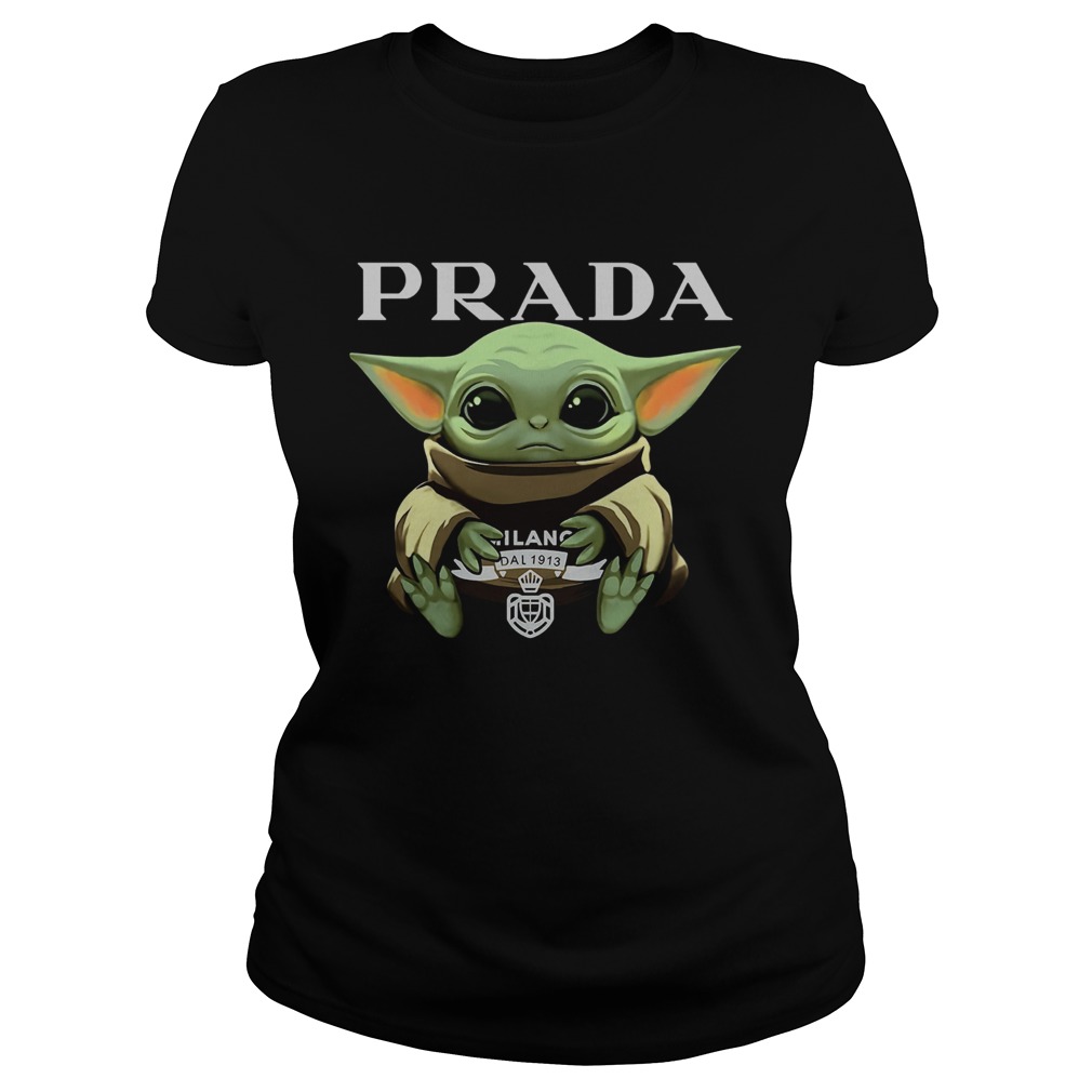 Baby Yoda Hug Prada Classic Ladies