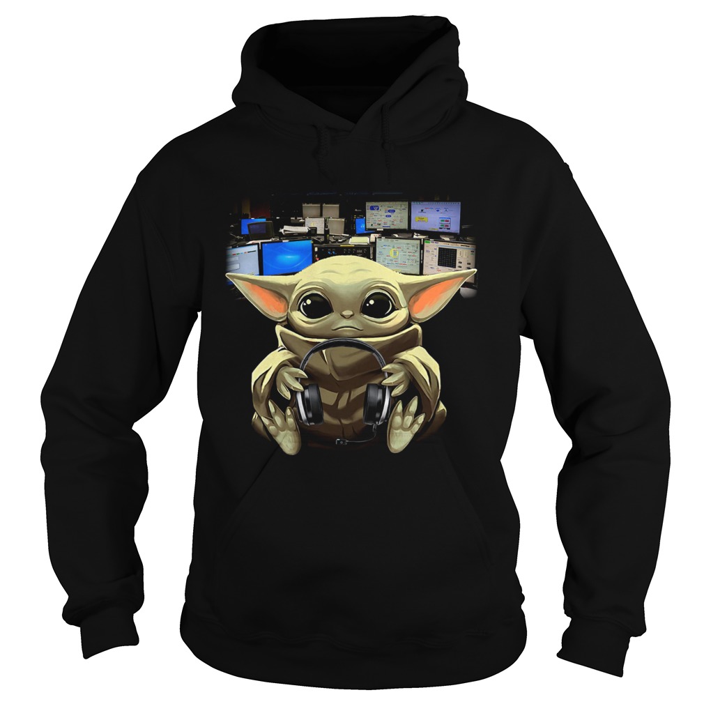 Baby Yoda Hug Producer Music Hoodie