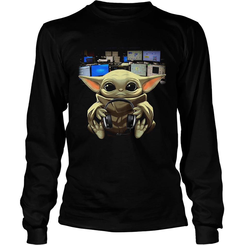 Baby Yoda Hug Producer Music LongSleeve