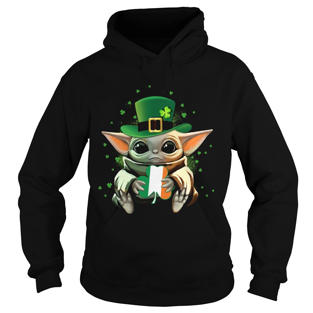 Baby Yoda Hug St Patricks Day Hoodie